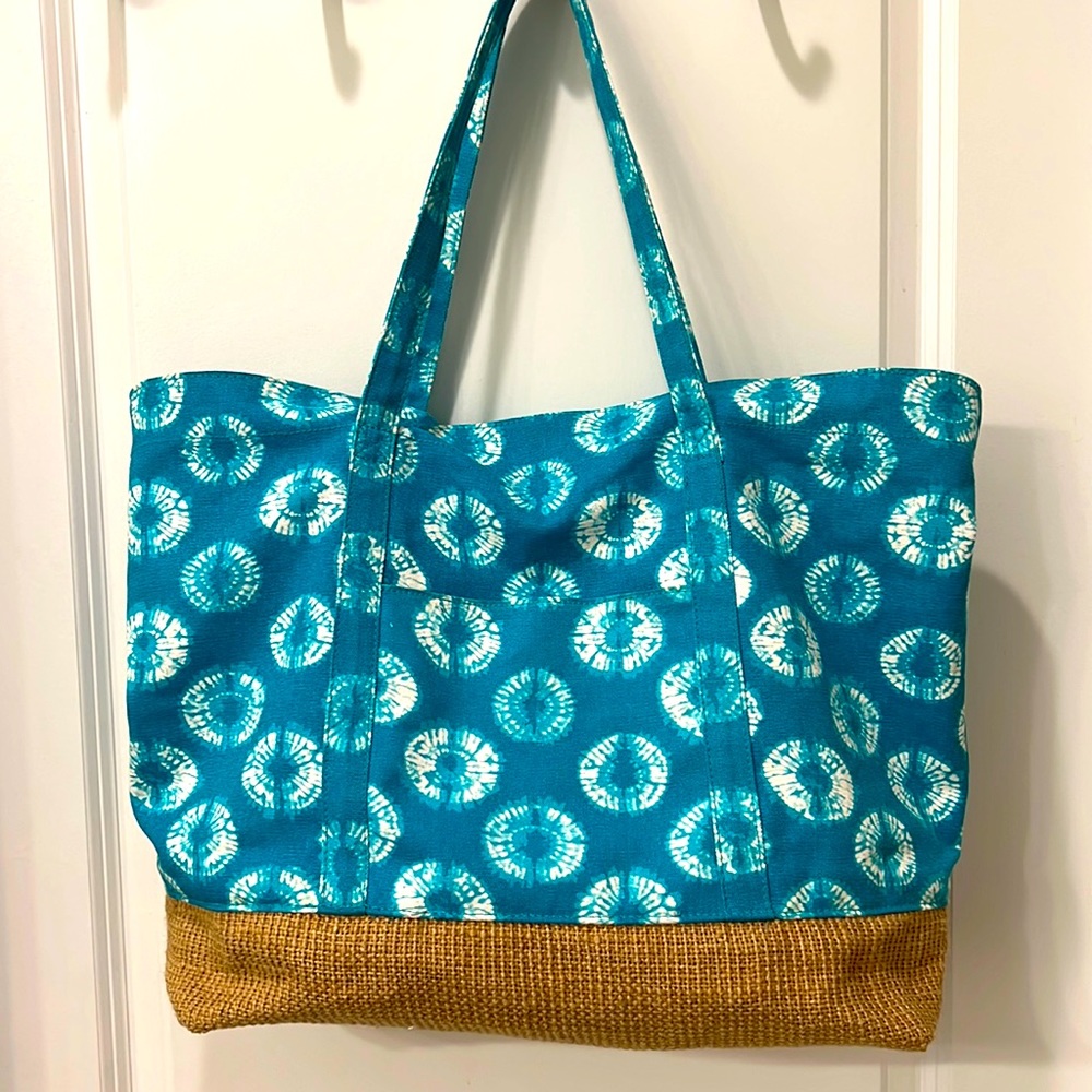 NWOT Calypso St. Barth for Target turquoise tote bag